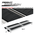 thumbnail image 3 of M-AUTO For 2019-2022 RAM 1500 Crew Cab Chrome 6" Side Step Nerf Side Bars Running Boards Factory Style & New Body Style, 3 of 9