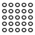 thumbnail image 1 of Uxcell 50pcs Anillos O de Caucho Nitrilo 8mm OD 4mm ID 2mm Ancho Junta Métrica Buna-N NBR Sello de Gasket Reparación de Plomería Anillos O para Reparación de Vehículos de Auto Grifo Aire Gas, 1 of 7