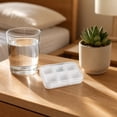 thumbnail image 4 of Pill Box Organizer 6 Compartment Frosted Plastic Compact for Travel and Purses, 4 of 6