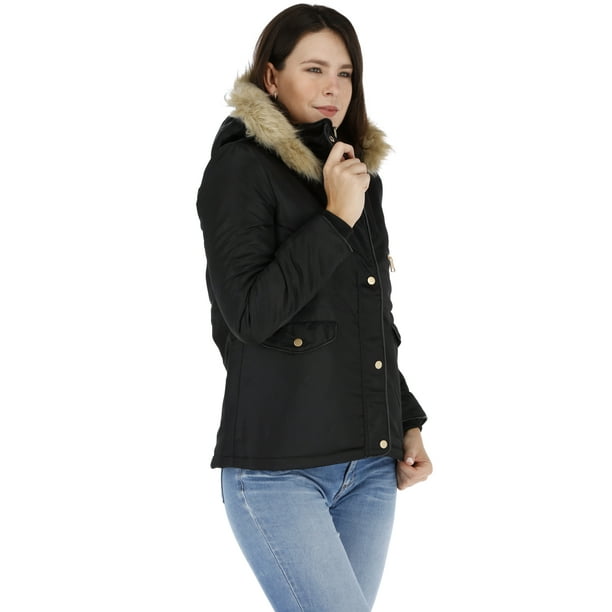 Chamarra Tipo Parka De Cuello Alto Para Mujer Generra AIR FORCE G1550 Bodega Aurrera en linea