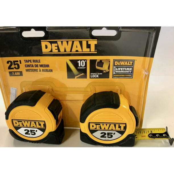 New DeWalt 25 ft. 11/8 in. Tape Measure (2 Pack)