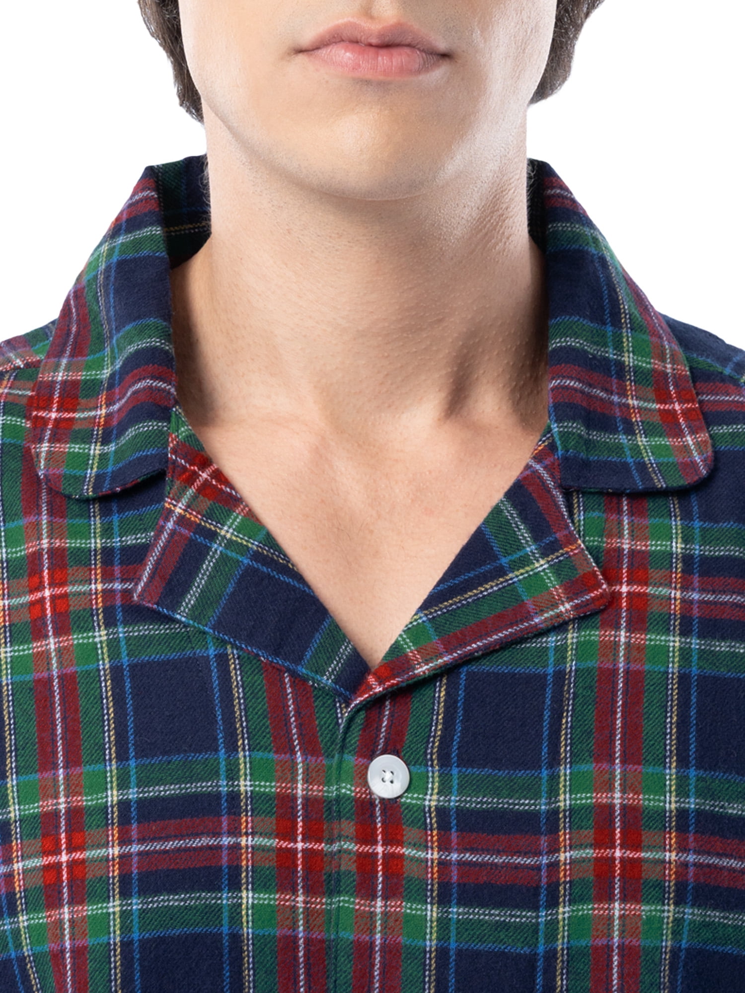 Fruit of the Loom Men's Flannel Top and Bottom Pajama Set, Sizes S-5XL