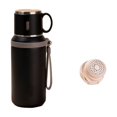 thumbnail image 2 of FHBVT Stainless Steel Tea and Water Separation Cup, 600ml Heat and Cold Preservation Kettle with Leak-Proof Design, Ideal for Office, Travel, Outdoor Sports, and Daily Hydration Needs, 2 of 6
