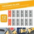 thumbnail image 3 of Glass & Ceramic Hob Scraper Knife Cleaner & 12 Pcs Spare Replacement Cleaning Tool For Scraping Labels, Decals, Stickers, Caulk, Paint From Glass, Stovetop, Subfloor, 3 of 5