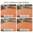 thumbnail image 7 of ODIKA 2'x3' Burnt Orange Cheetah Spotted Print Washable Doormat Wild Jungle Blossom Motif Scattered Petals Animal Layout for Entryway, Kitchen, Laundry Room, Non-Slip, Low Pile, 7 of 7