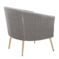 thumbnail image 5 of Lumisource Tania Pleated Waves Accent Chair In Gold Steel CHR-TANIAPLTWV AUVSV, 5 of 9