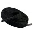thumbnail image 1 of Shoelaces Thicken Athletic String for Running Shoes Accessories Soft Shoestrings Fabric Polyester Replacement Cord Solid Color Black 0.5m, 1 of 6
