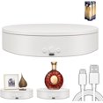 thumbnail image 1 of ComXim Rotating Display Stand Easy to Switch Direction, Adjustable Speed, 360 Motorized Photography Turntable Used for Product Display, Jewelry, Shoes Shooting and Display (7.87'' white), 1 of 5