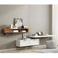 thumbnail image 4 of FITUEYES Television Stand with Storage Cabinet, Wood Brown, 70.00 x 12.00 x 7.00 Inches, 4 of 8