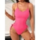 thumbnail image 5 of Traje de Baño de una Pieza para Mujer Traje de Baño de una Pieza con Abertura Alta para Mujer Traje de Baño de una Pieza Rosa S, 5 of 7
