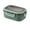 Green-667, variant on Microwave Heated Compartment Lunch Box, Office Workers Lunch Box, Food Grade Material, Partition Design, for Office Use, Reusable Fresh Keeping, Stainless Steel Lunch Containers,1X Lunch Box