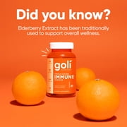 (2 pack) Goli Nutrition Triple Action Immune Gummies for Adult Energy and Immune Support, 60 Count