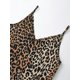 thumbnail image 4 of HH TRAF Mujer Chic Ropa de calle Top ajustado Moda Mujer Verano Vintage Leopardo Estampado Sexy Cuello en V Sin mangas Sling Top Mujer, 4 of 4