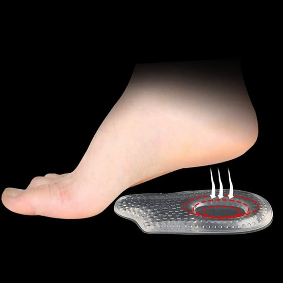 JUNWELL 1Pair Foot Care Silicone Heel Cups Silicone Heel Pads for Bone Spurs Pain Relief Protectors of Your Sore or Bruised Feet .Can be Hand Washable Reusable