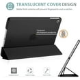 thumbnail image 4 of Ipad Air Ultra Thin Smart Cover, Lightweight Stand Protective Cover Shell With Translucent Frosted Back Cover For Apple Ipad Air (A1474 A1475 A1476) - Black, 4 of 4