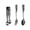 Black, variant on Rose Gold Rose Gold Finish Ice Tongs And Cutlery Set For Coffee Tea Or Dessert A Stylish Addition To Your Home Bar Or Kitchen