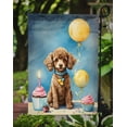 thumbnail image 3 of Carolines Treasures DAC7988GF 15.5 x 11.25 in. Chocolate Toy Poodle Happy Birthday Garden Flag, 3 of 5