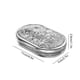 thumbnail image 3 of Organizador de vitaminas hermético extragrande - Pastillero portátil para viajes y uso doméstico, 4 compartimentos, plástico gris transparente, 11 x 7 x 2,9 cm, 3 of 6