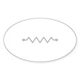 thumbnail image 1 of CafePress - Resistor - Sticker (Oval), 1 of 1