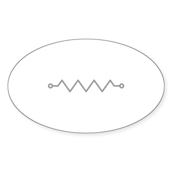 CafePress - Resistor - Sticker (Oval)