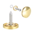 thumbnail image 3 of Uxcell 0.71'' Mirror Screw Decorative Cap Cover Nail  Stainless Steel Gold Tone 4pcs, 3 of 5
