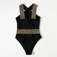 thumbnail image 5 of Bikini sexy para mujer Traje de baño de empalme sólido Traje de baño de una pieza Ropa de playa Fridja nalpqowj62959, 5 of 5