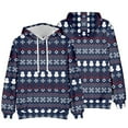 thumbnail image 1 of DPTALR Sweat à Capuche Décontracté pour Hommes Imprimé de Noël Pull à Manches Longues, 1 of 5