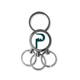 thumbnail image 1 of Movimiento de nariz de cerdo de la silueta Llavero de metal de acero inoxidable Llavero Anillo de cadena Llavero, 1 of 3
