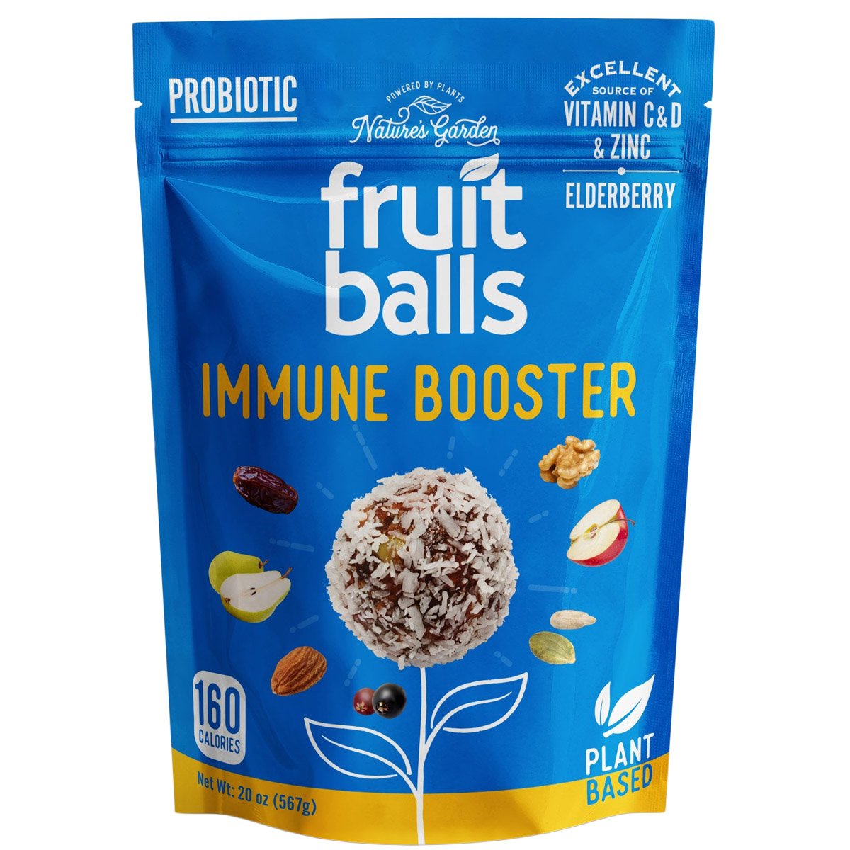 Nature S Garden Fruit Balls Immune Booster Super Snack 20 Oz Walmart Com Walmart Com