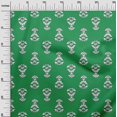 thumbnail image 3 of oneOone Rayon Green Fabric Block Dress Material Fabric Print Fabric By The Yard 56 Inch Wide-JO, 3 of 5