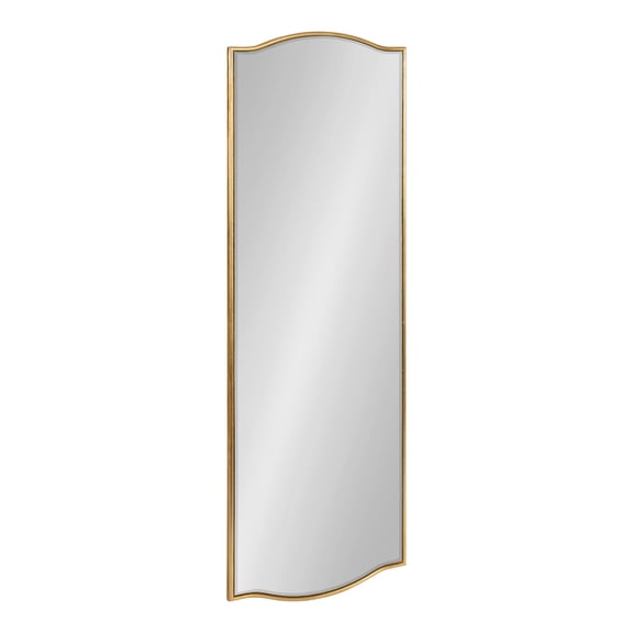 Kate and Laurel Sedelle Glam Wall Mirror, 18 x 48, Gold, Transitional Full Length Mirror for Wall