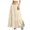 Beige, variant on UVEASISHA Summer Flowy Skirts for Women A Line Tiered Flared Ruffle Long Skirt Elastic Waist Drawstring Swing Maxi Skirts Beige XXL