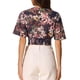 thumbnail image 3 of INSPIRAR CHIC Blusas Cortas de Manga Corta con Cuello en V de Verano con Estampado Floral M Azul Oscuro, 3 of 6