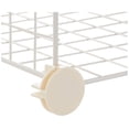thumbnail image 3 of Estantes de almacenamiento de rejilla de alambre de 4 cubos, cubos apilables de 14 x 14 pulgadas, color blanco, 3 of 3