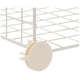 thumbnail image 3 of Estantes de almacenamiento de rejilla de alambre de 4 cubos, cubos apilables de 14 x 14 pulgadas, color blanco, 3 of 3