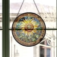thumbnail image 3 of Sacred Sunflower 4 Stained Glass Window Hanging, Xmas Hanging Ornament, Gift for Mom, Valentine Ornament Gift, Festival Gift Ornament, Keepsake 2025, 3 of 6