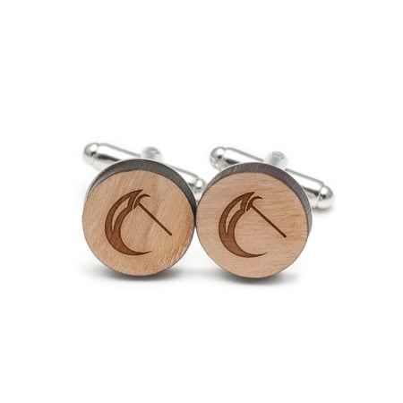 Ockhams Razor Cufflinks, Wood Cufflinks Hand Made in the USA