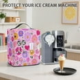 thumbnail image 3 of ZIATUBLES Ice Cream Maker Dust Cover, Flower Print with Storage Pocket and Top Handle, Stain Resistant Cover for Kitchen Appliance, 15.35" x 9.84" x 18.11", 3 of 6