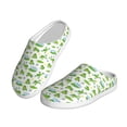 thumbnail image 2 of Lsque Frogs Jumping Pattern Womens Comfort Cotton on Scuff With Memory Foam and Anti-skid Sole Slipper-44/45, 2 of 7