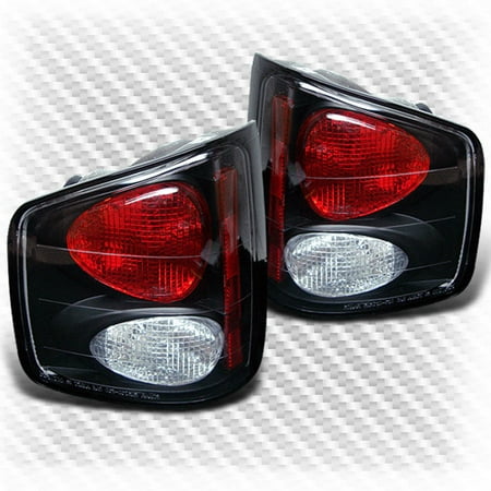 Gmc Sonoma Brake 1994-2004 chevy s10/gmc sonoma black tail lights lamp rear brake pair l+r 1995 1996 1997 1998 1999 2000 2001 2002 2003 ()