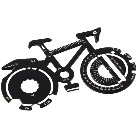 20-in-1 Bicycle Multitool Card Survival Gadgets Keychain Utility Pocket Tool