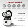 thumbnail image 3 of CUCKOO Twin Pressure Rice Cooker 10-Cup Uncooked / 20-Cup Cooked with Nonstick Inner Pot, Large Rice Maker & Warmer with 16 Menu Options, Open Cooking Mode, Voice Guide, White (CRP-ST1009FW), 3 of 10