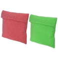 thumbnail image 1 of Unique Bargains 7'x7' Reusable Washable Polyester Snack Bag Sandwich Bag, Fuchsia/Green 2 Pack, 1 of 7