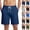 16# Dark Blue, variant on Mens Shorts Elastic Waist Drawstring Knee Length SweatShorts with Pockets Athletic Basketball Short Dark Green XXL