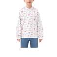 thumbnail image 3 of DIXRUYEE Youth Hoodie Pullover Sweatshirt Blush Heart Petal Printed, 3 of 9