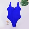 thumbnail image 4 of Aayomet One Piece Swimsuit wimwear Tummy Control Bathing Suits,Blue M, 4 of 5