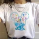 thumbnail image 4 of Camisetas informales de algodón con dibujos animados de Disney para niñas, princesas y sirenas, de Mickey Mouse, para niños, ropa de moda para niños de Disneyland, camisetas para bebés, 4 of 5