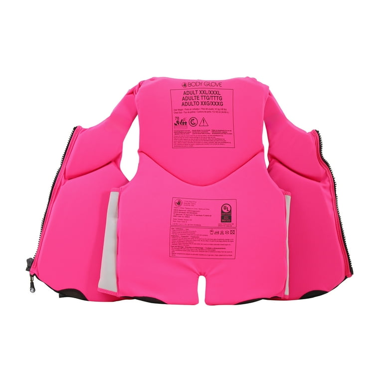 Body GloveのMサイズジャケット。レディース 　M Body Glove Women's Evoprene PFD Life Jacket Vest, Dual Size 2X/3X