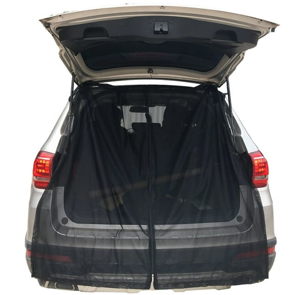 Car Tailgate Mosquito Net for SUV MPV,Magnetic Car Mosquito Net for Bug Protection,Large Car Camping Mesh Screens for Car Tent with Zipper, 59" L x 71" H