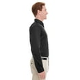 thumbnail image 4 of Harriton Men's Tall Foundation 100% Cotton Long-Sleeve Twill Shirt with Teflon™ - M581T, 4 of 4